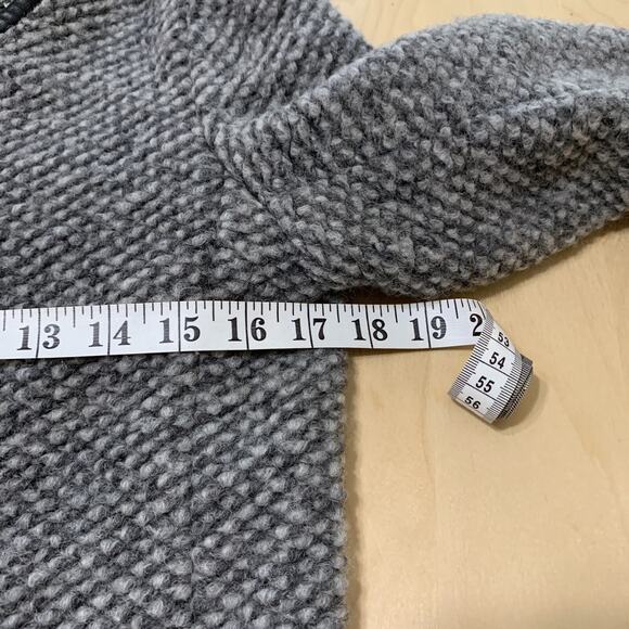 Women's Gap Boucle Grey Boy Wool Blend Coat Jacket Winter Sz 4 - Picture 7 of 9